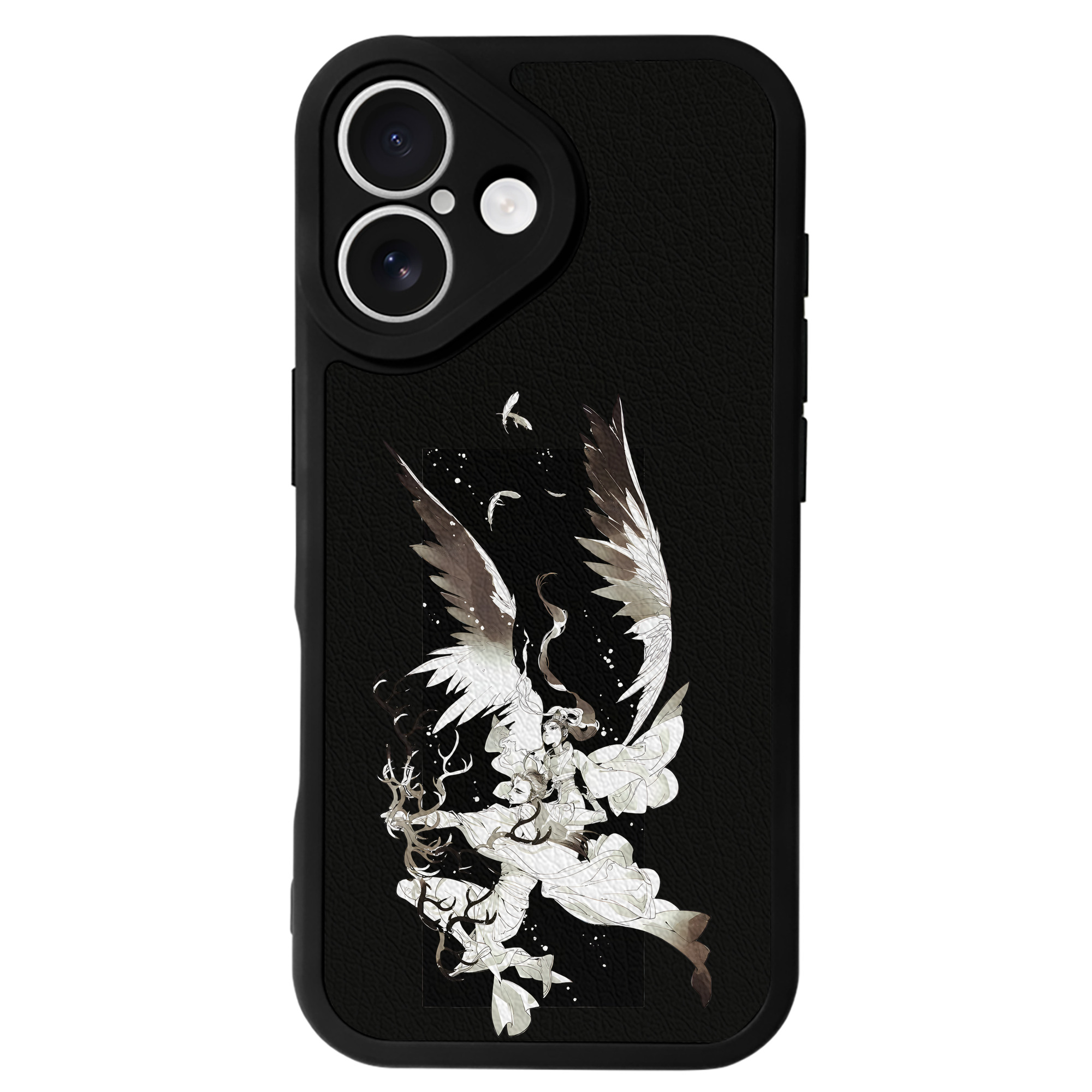 （画像用） Ne Zha 2 ナタ 魔童の大暴れ 【iPhone 16シリーズ対応】シリコンスマホケース（レザー調） 材質：シリコン